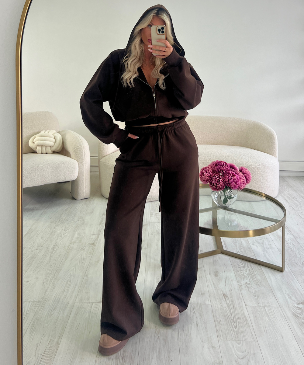Choco tall loose jogging suit