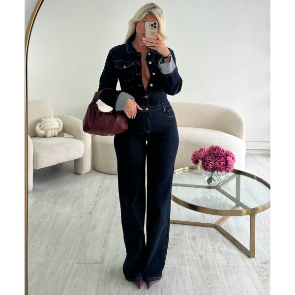 Combipantalon jeans brut ourlets inclusive - DRESS DESIREE