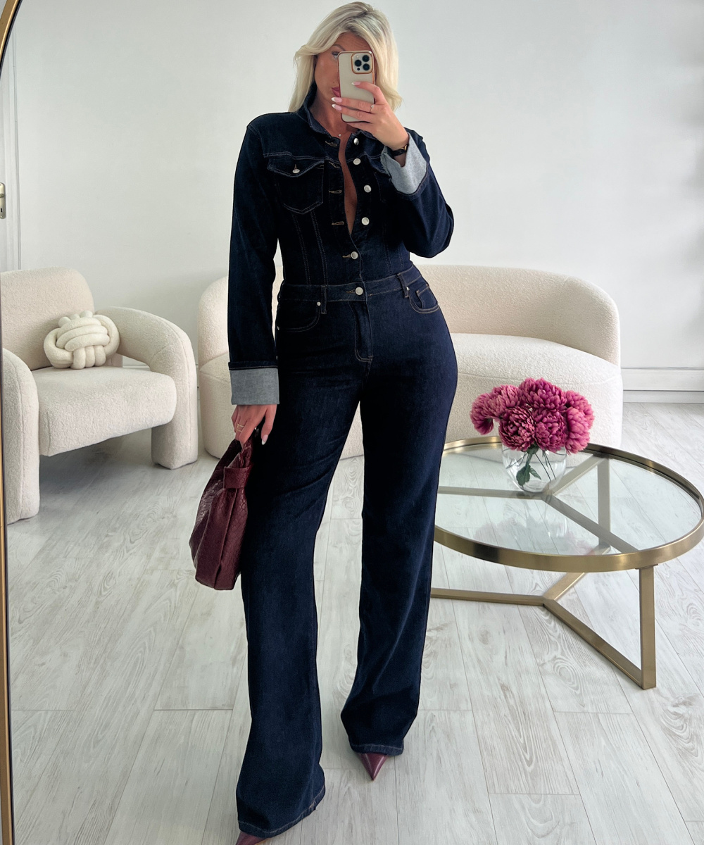 Combipantalon jeans brut ourlets inclusive - DRESS DESIREE
