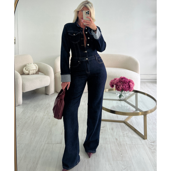 Combipantalon jeans brut ourlets inclusive - DRESS DESIREE