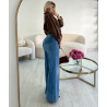 Jeans extra long bleu foncé couture - DRESS DESIREE