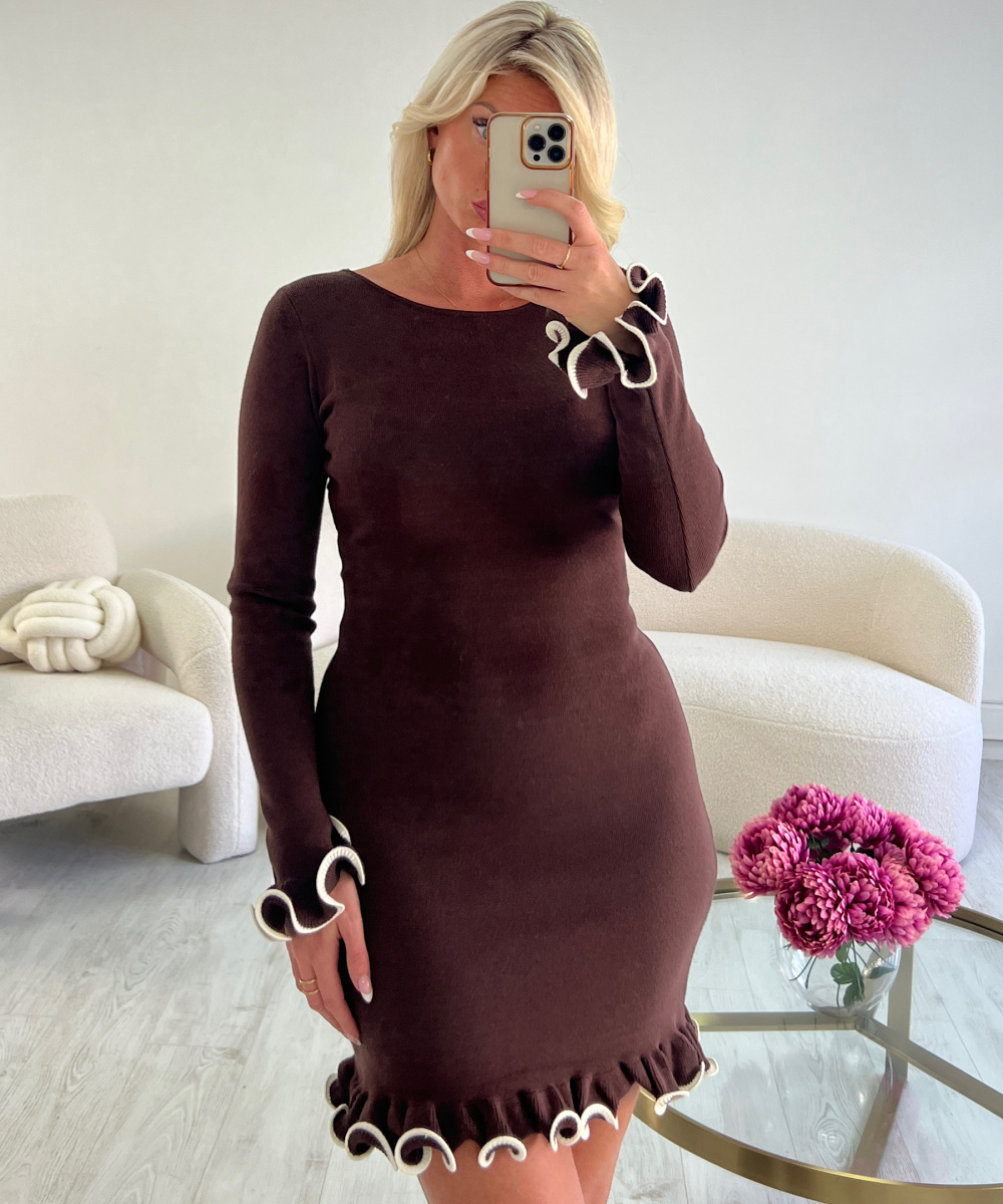 Chocolate couture sweater dress