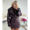 Jupe simili brillant prune- DRESS DESIREE