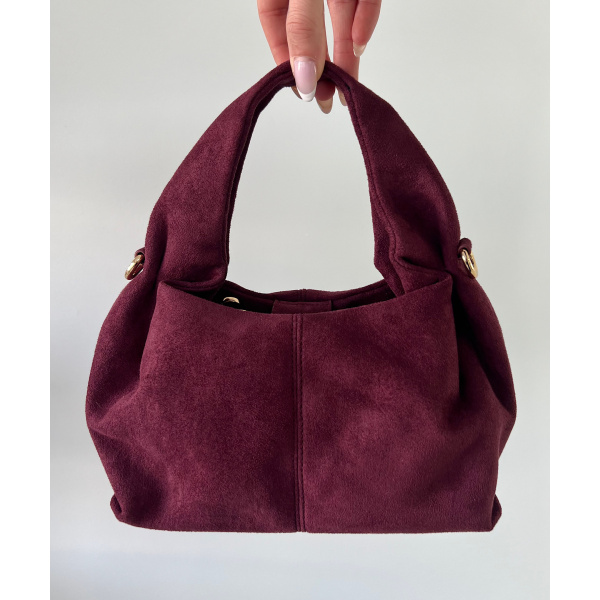 Sac inspi P burgandy daim - DRESS DESIREE