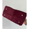 Suede burgandy colour inspi P bag - DRESS DESIREE