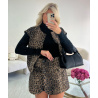 Jupe short molletonné léopard - DRESS DESIREE