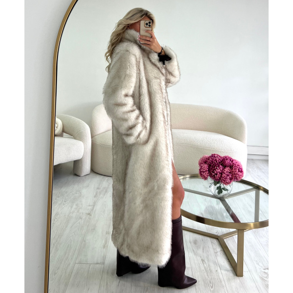 Fourrure longue creamy cintré Premium - DRESS DESIREE