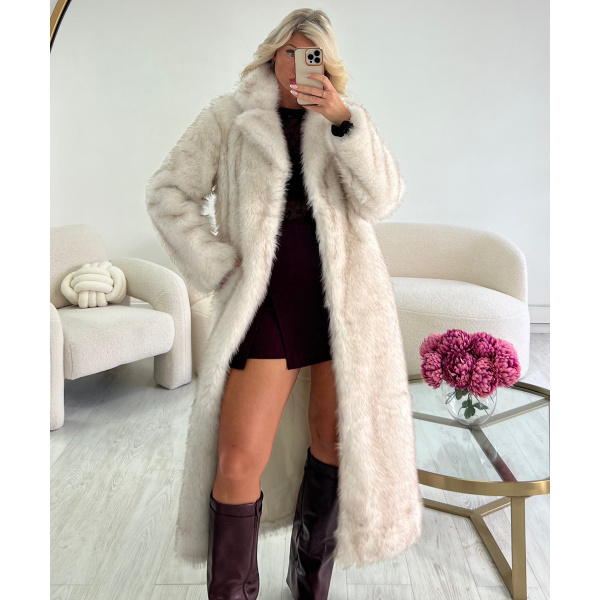 Fourrure longue creamy cintré Premium - DRESS DESIREE