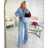 Jeans extra long bleu couture - DRESS DESIREE