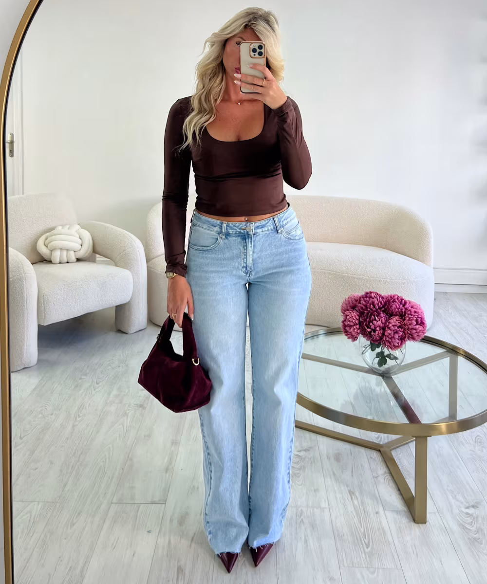 Jeans extra long bleu clair - DRESS DESIREE