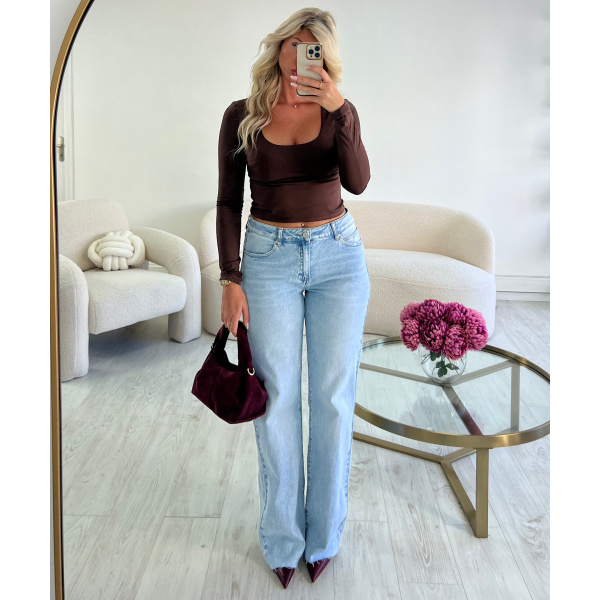Jeans extra long bleu clair - DRESS DESIREE
