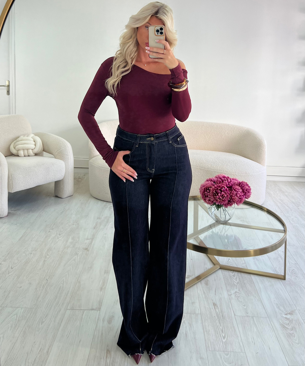 Extra extra long raw seam jeans - DRESS DESIREE