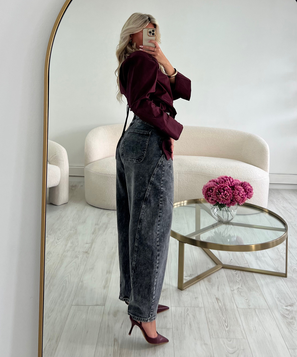 Grey balloon jeans