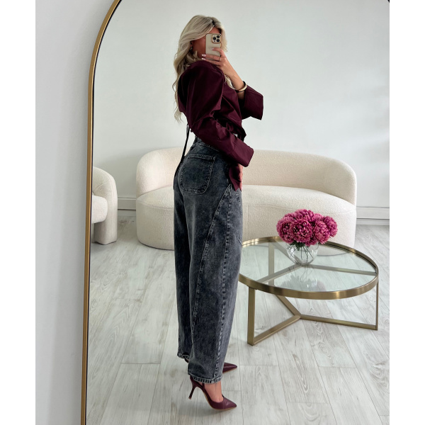 Jeans ballon gris - DRESS DESIREE