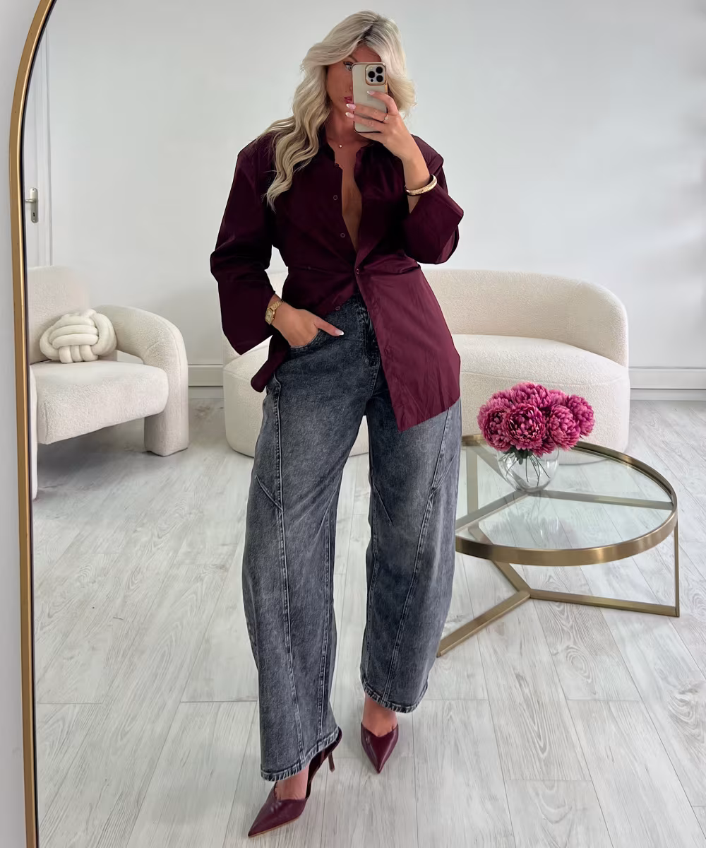 Jeans ballon gris - DRESS DESIREE
