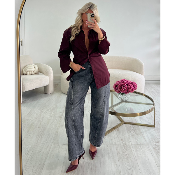 Jeans ballon gris - DRESS DESIREE