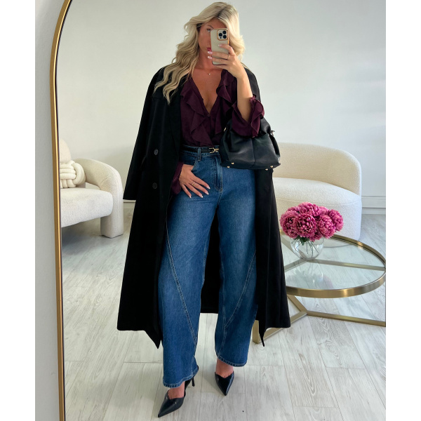 Jeans ballon bleu foncé - DRESS DESIREE