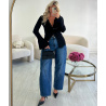 Jeans ballon bleu foncé - DRESS DESIREE