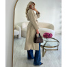 Trench long beige col choco - DRESS DESIREE