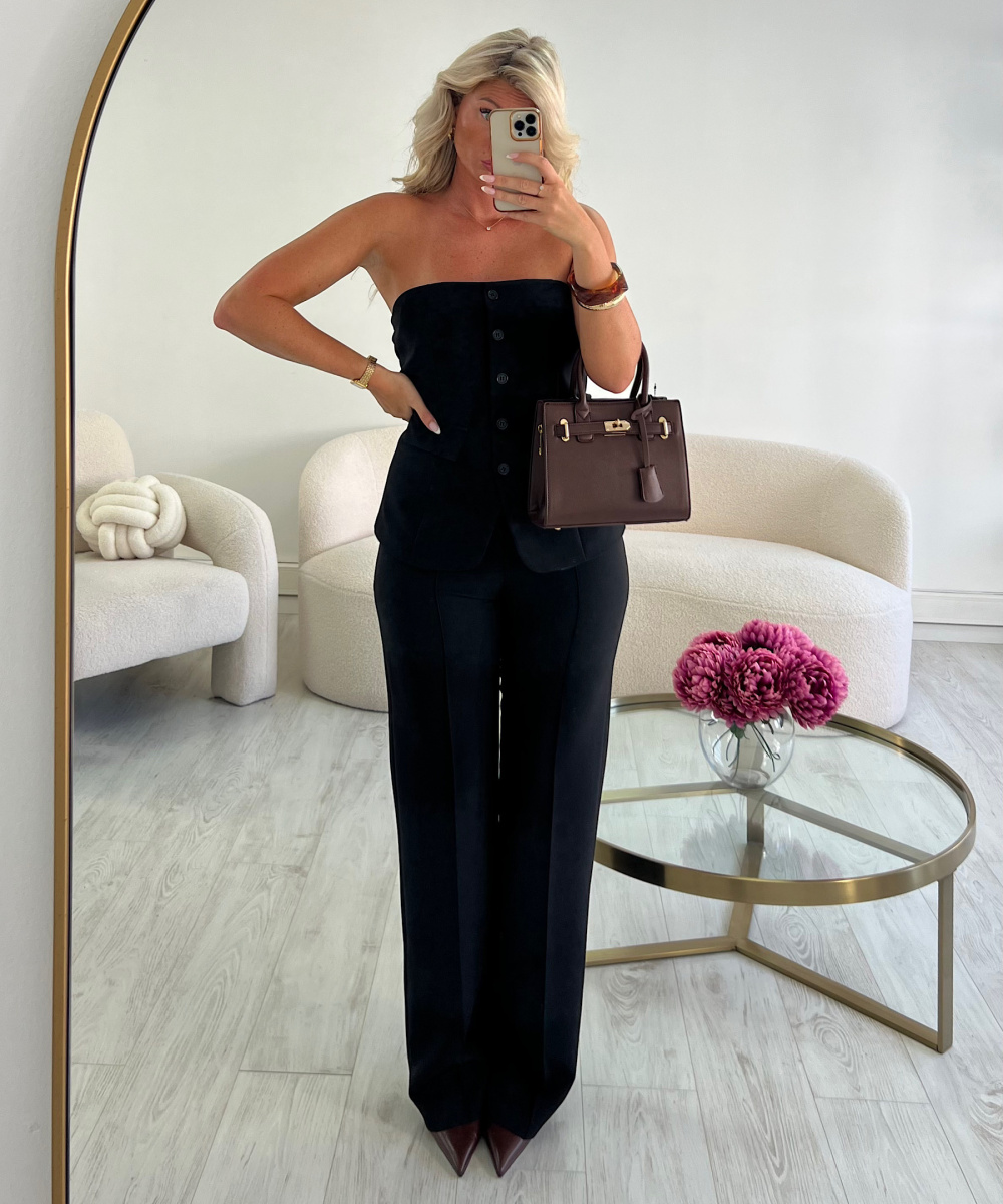 Black bustier top - DRESS DESIREE