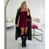 Burgandy bustier top - DRESS DESIREE