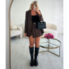 Jupe short classique choco- DRESS DESIREE