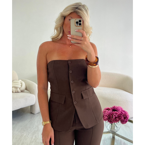 Top bustier choco- DRESS DESIREE