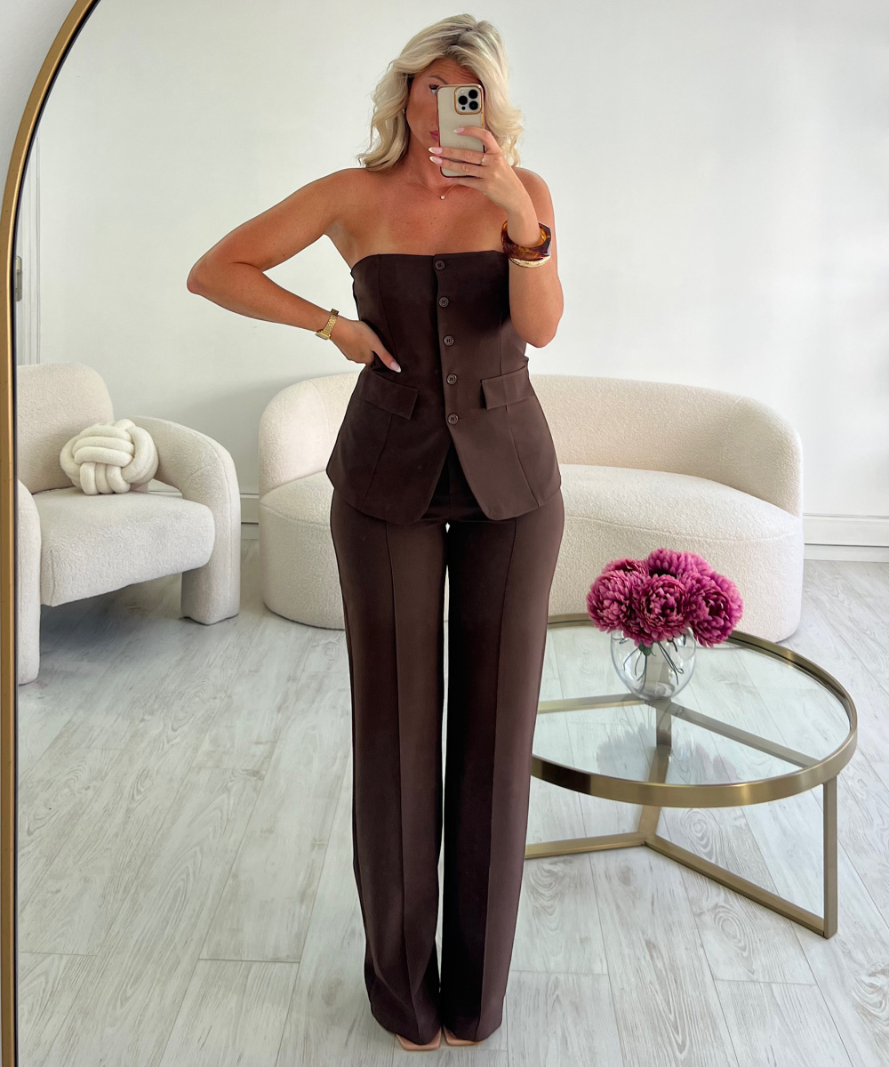 Choco bustier top - DRESS DESIREE