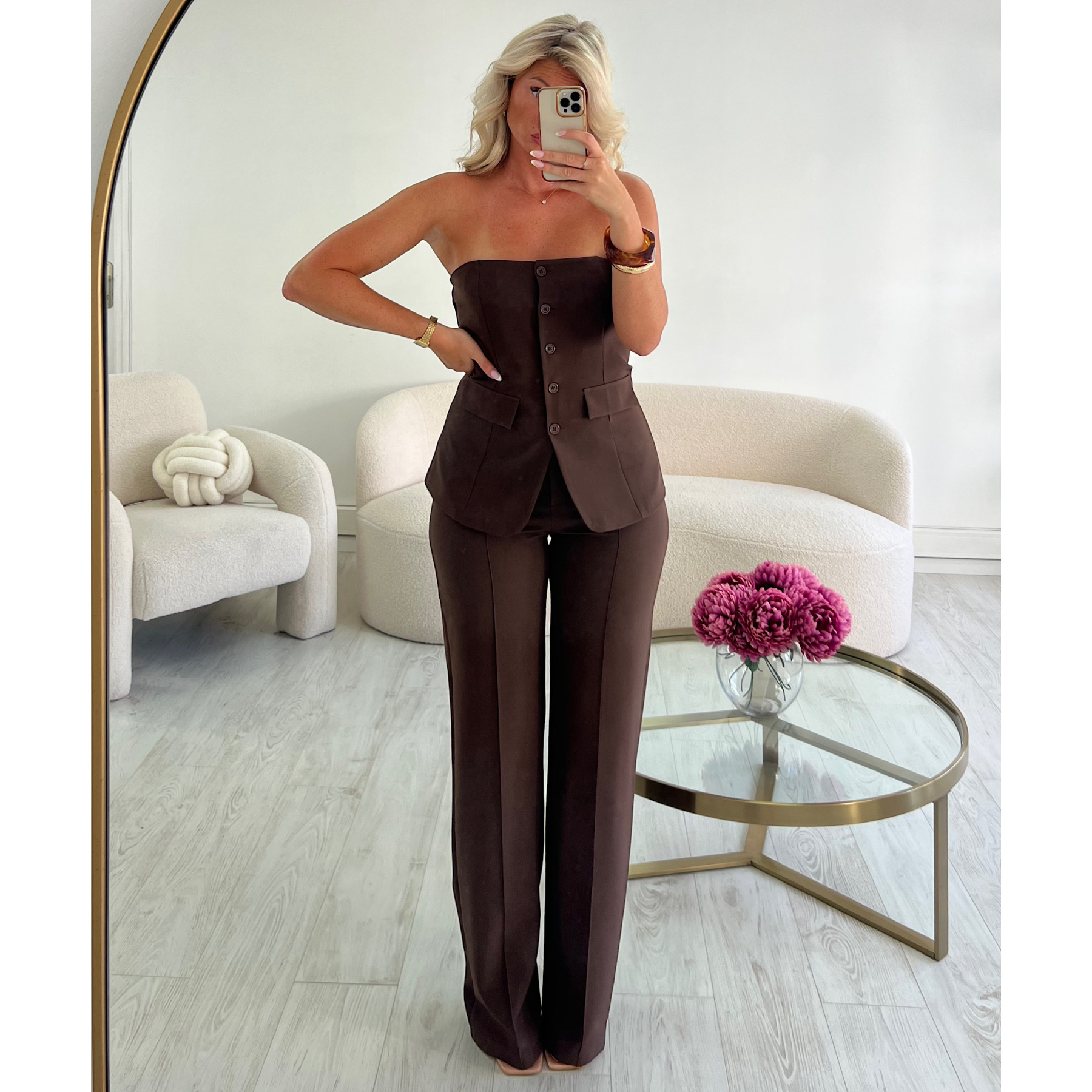 Top bustier choco- DRESS DESIREE