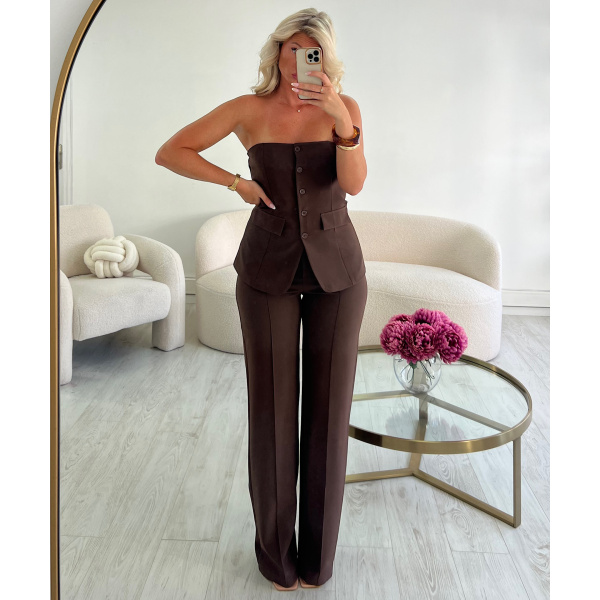 Top bustier choco- DRESS DESIREE
