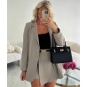 Jupe short classique mocca- DRESS DESIREE