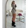Jupe short classique mocca- DRESS DESIREE