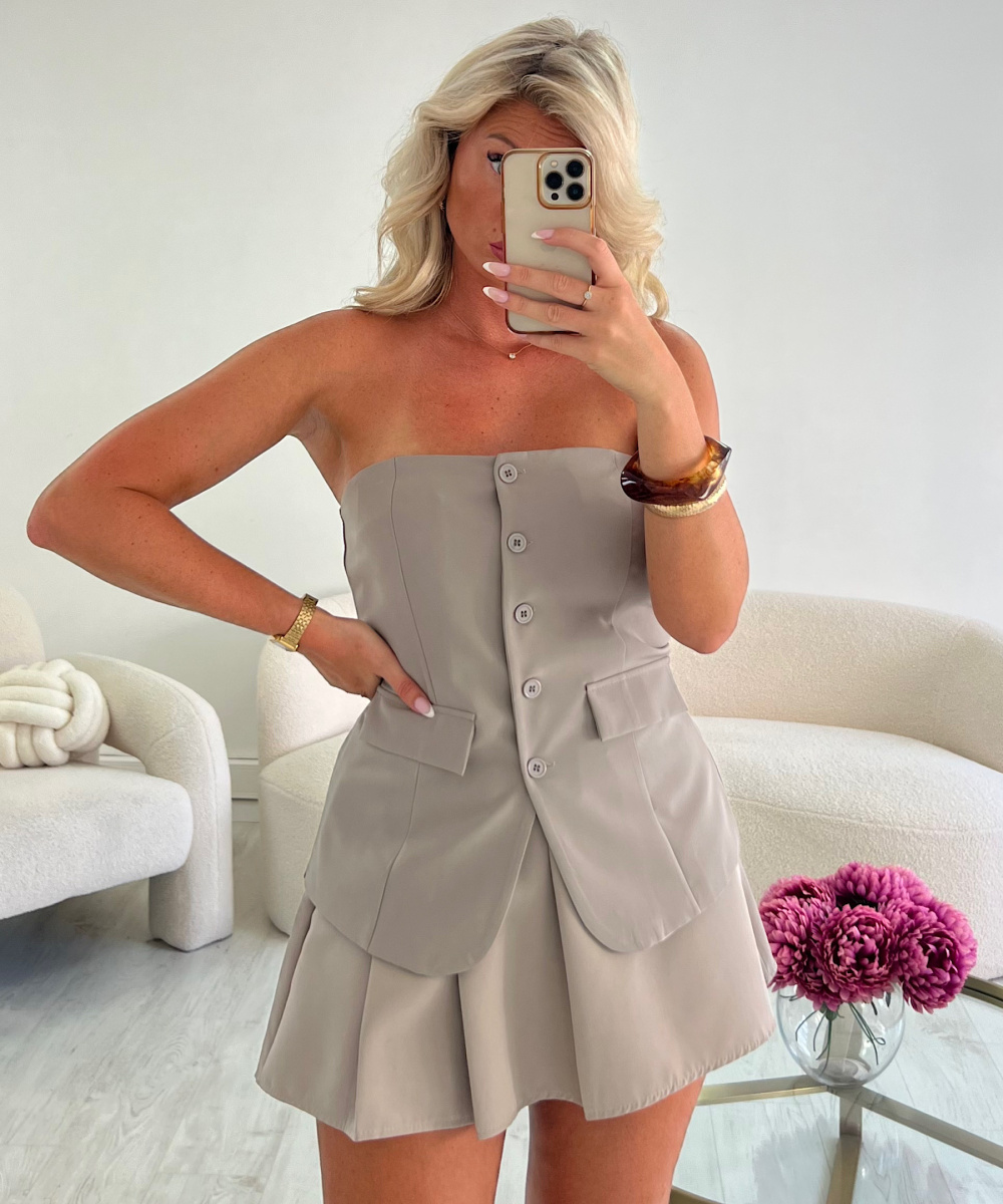 Top bustier mocca- DRESS DESIREE
