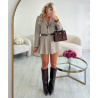 Jupe short plissée mocca - DRESS DESIREE
