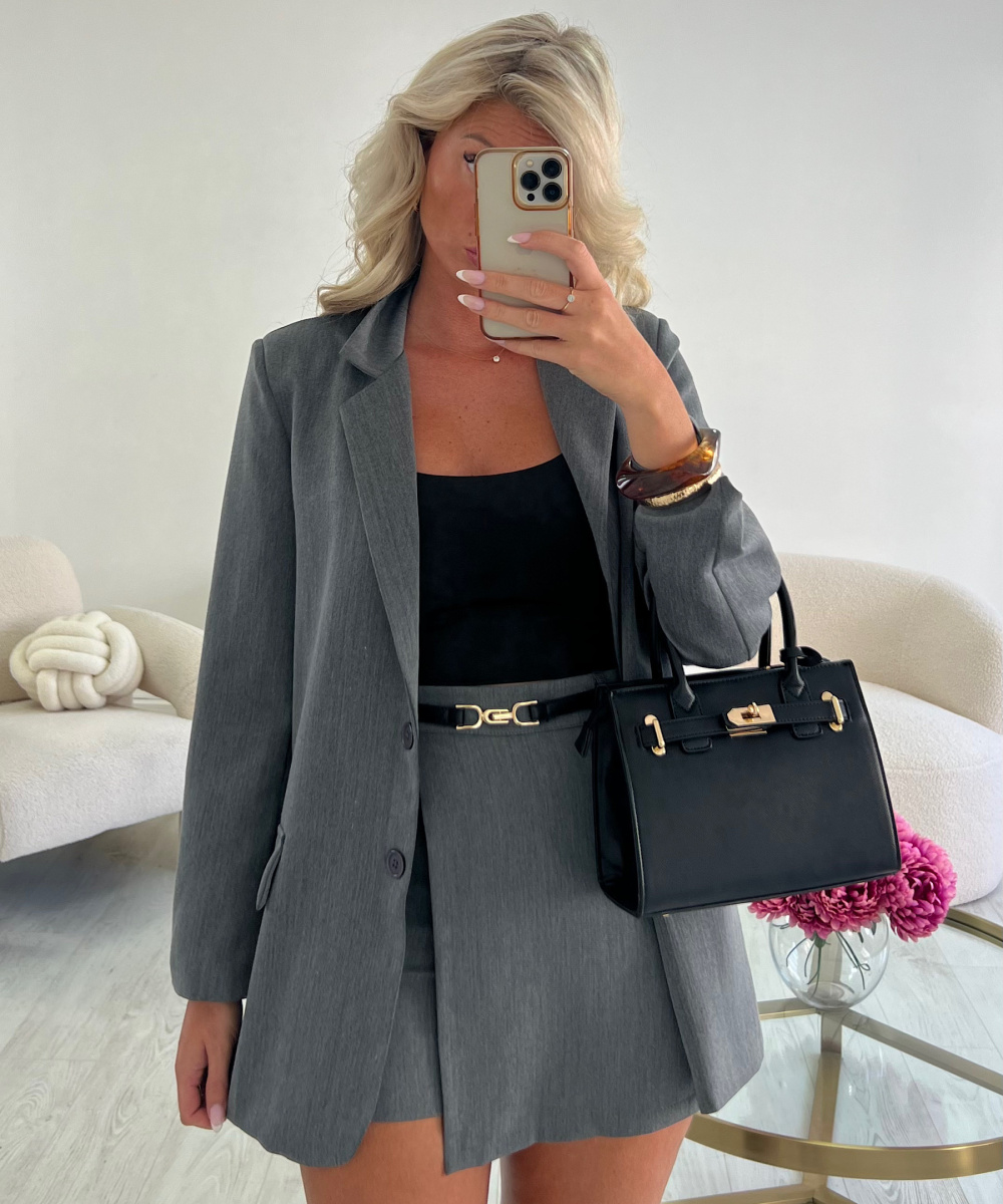 Classic heather gray skort