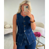 Raw denim bolero top - DRESS DESIREE