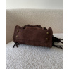 Sac daim choco 100% cuir - DRESS DESIREE