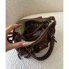 Sac daim choco 100% cuir - DRESS DESIREE