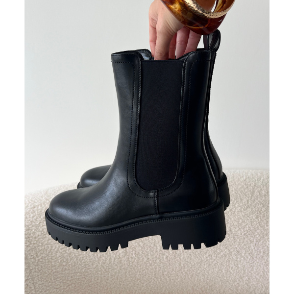 Bottines simili cuir noires - DRESS DESIREE