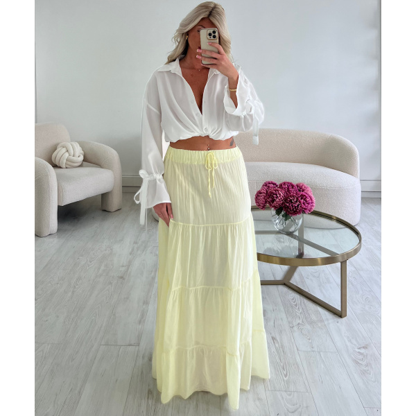 Chemise noeud blanche