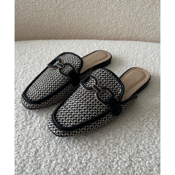 Mocassins osier black DRESS DESIREE