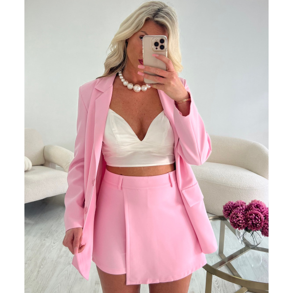 Jupe short rose bonbon - DRESS DESIREE