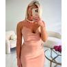 Champagne satin long dress