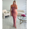 Ombre corset tulle dress