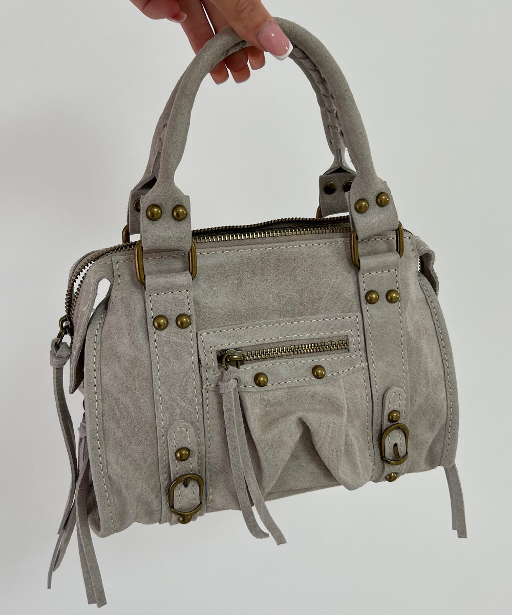 Nude bag with golden details