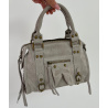 Nude bag with golden details