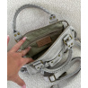 Nude bag with golden details