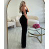 Jeans strass extra long noir stretch - DRESS DESIREE