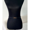 Thin black belt  - DRESS DESIREE