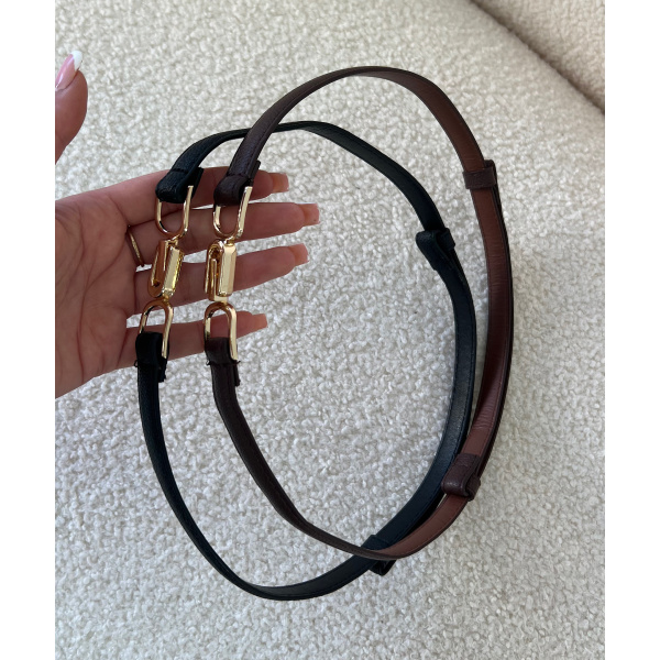 Thin black belt  - DRESS DESIREE